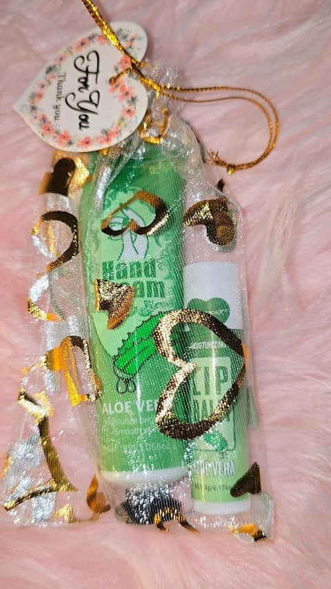 Lip balm + hand Cream set (Different Fragrances)