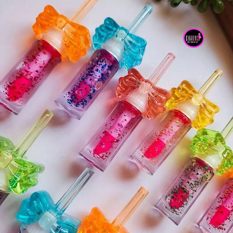 Crazy crystal lip tinted lip gloss or lip oil