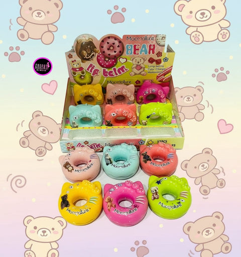 Donut Bear lip balm non tinted