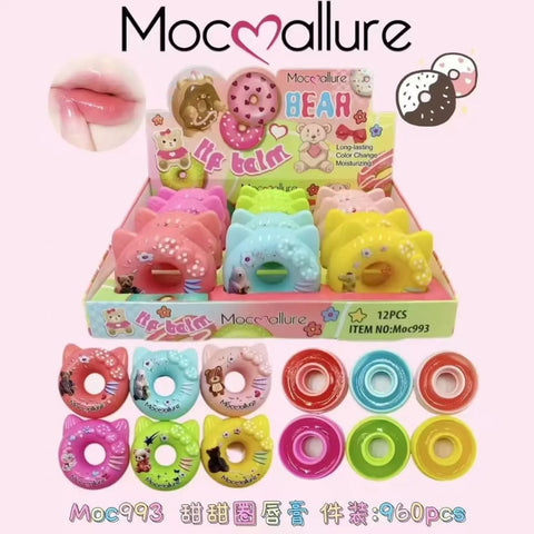 Donut Bear lip balm non tinted