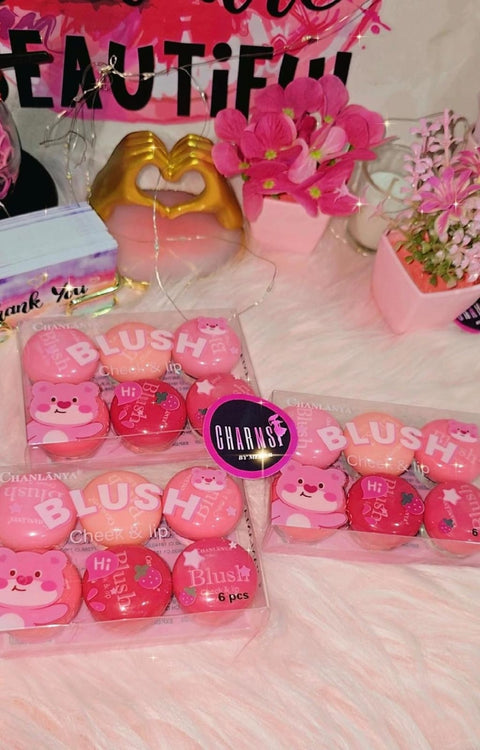 Lip & cheek liquid Blush pack of 6