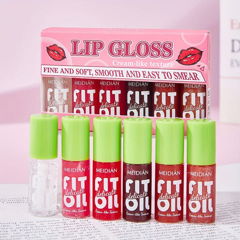 Lip Gloss fit oil set of 6