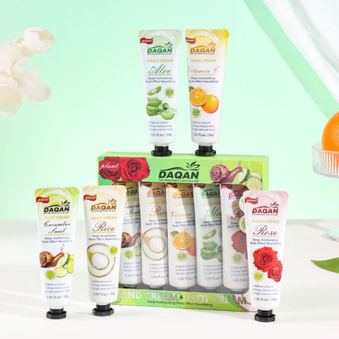 Daqan Hand & Foot Cream set of 5 Different Fragrance