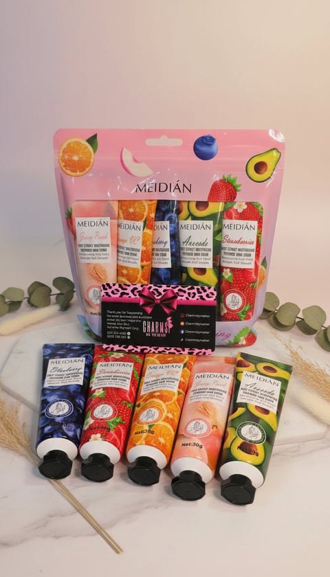 Meidian Fruity Fragrance Hand cream set of 5