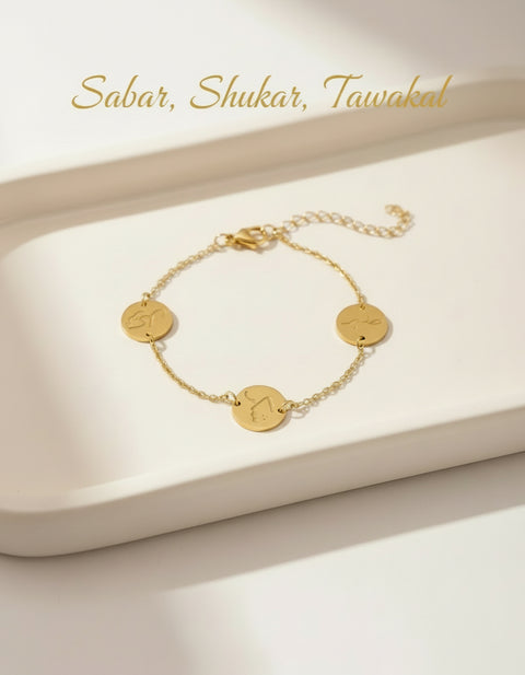 Tawakal sabar shukar Bracelet