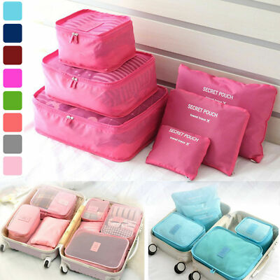 Travel storage organizer bags 6 in 1