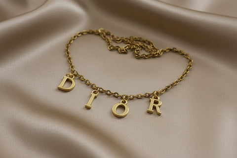 Dior chain necklace stainless steel