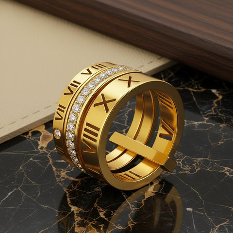 Luxury stainless steel Ring