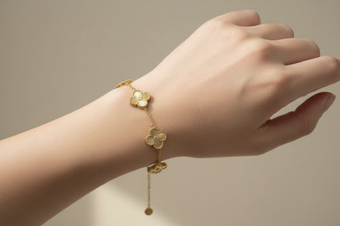Clover gold Stainless steel Bracelet