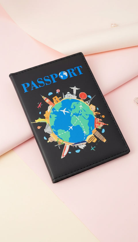 World 🌎 leather Passport Cover