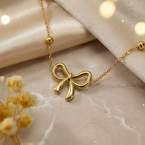Stainless steel Bow Pendant Chain