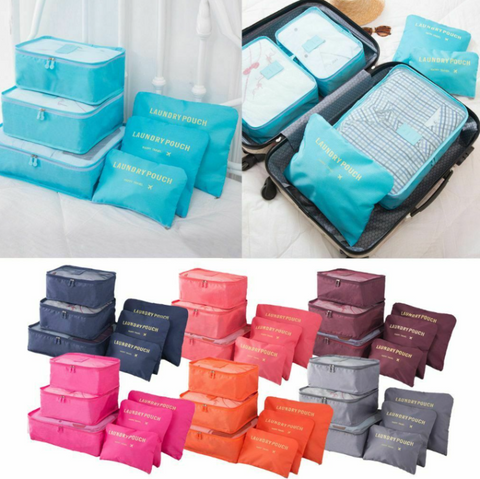 Travel storage organizer bags 6 in 1