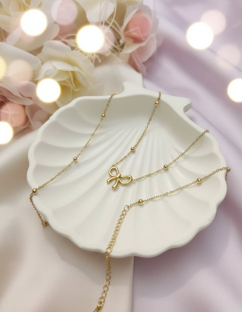 Stainless steel Bow Pendant Chain