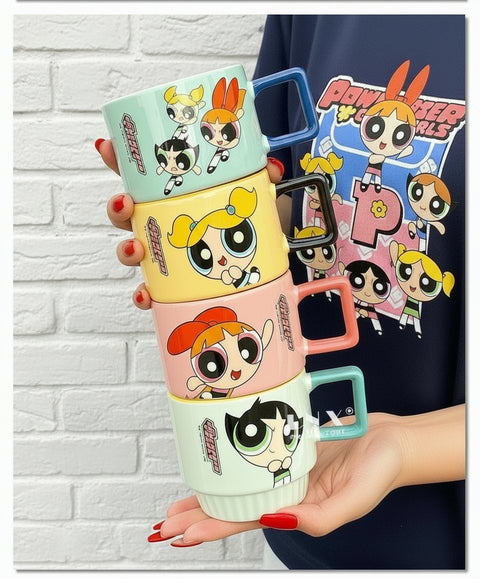 Powerpuff girl Ceramic Mug set of 4