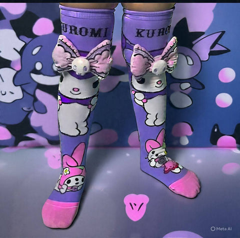 Disney Character 3D Girls long Socks