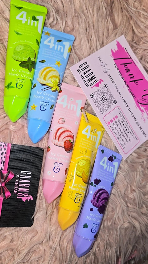 Ice Cream 4 in 1 Hand Cream Set