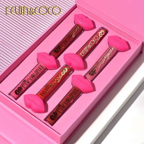 Kevin&Coco 6-Color Rock and Roll Matte Lip Gloss Set