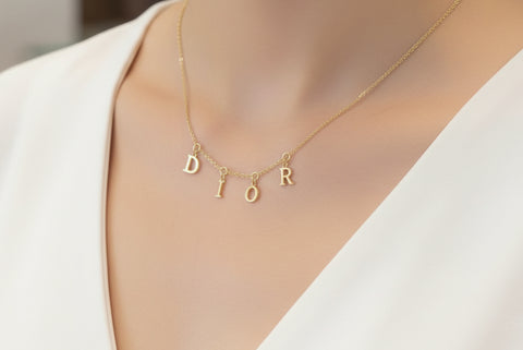 Dior chain necklace stainless steel