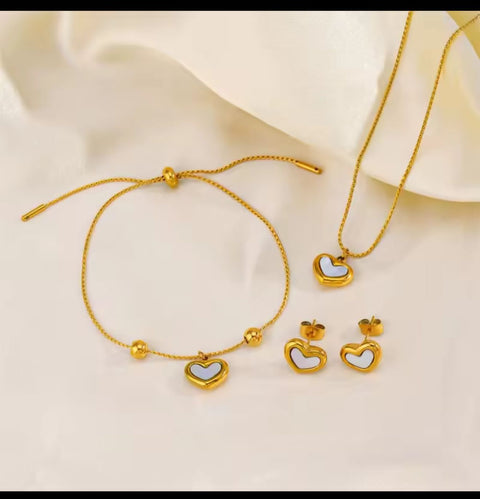 Heart Combo set Stainless Steel