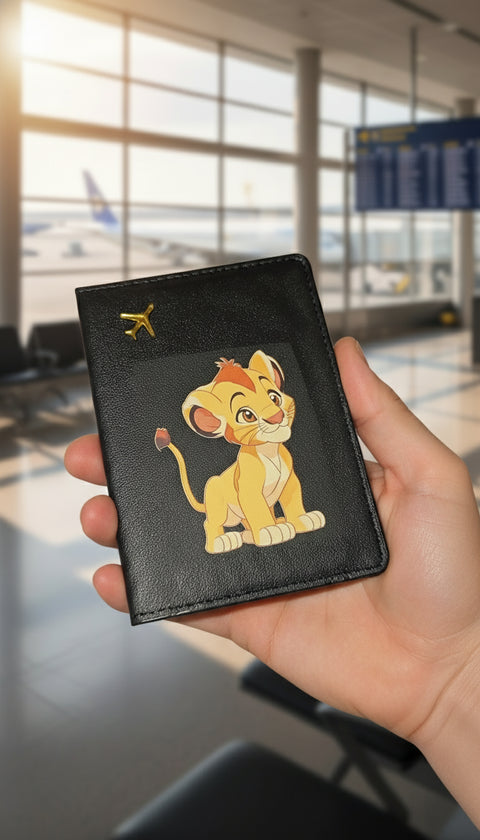 Lion Character Passport Cover